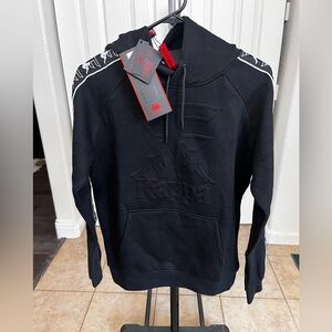 Kappa Black Sweatshirt with White Accents